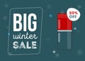 Big winter sale poster