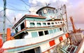 Big wood fishery boat