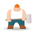 Big workman Royalty Free Stock Photo
