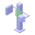 Big xray scanner icon isometric vector. Medical device