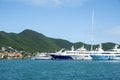 Big Yachts Anchored at a Bay in the Caribbean 2