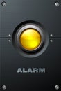 Big Yellow Button Royalty Free Stock Photo