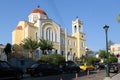 Church in Chios Island, in sunny day in Greece