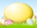 Big Yellow Easter Egg Royalty Free Stock Photo