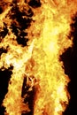 Big yellow fire Royalty Free Stock Photo