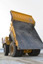 Big yellow mining truck