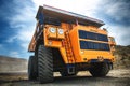 Big yellow mining truck. Belaz. Royalty Free Stock Photo
