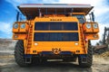 Big yellow mining truck. Belaz. Royalty Free Stock Photo