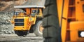 Big yellow mining truck. Belaz. Royalty Free Stock Photo