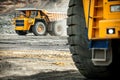 Big yellow mining truck. Belaz. Royalty Free Stock Photo