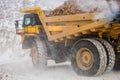 Big yellow mining truck Royalty Free Stock Photo