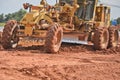 Big yellow motorgrader Royalty Free Stock Photo
