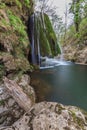 Bigar Cascade Falls in Beusnita Gorges National Park, Romania