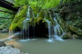 Bigar waterfall in Romania - one of the most beautiful waterfalls in the country. Discover Romania concept Royalty Free Stock Photo