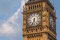 Bigben clock tower at day. Royalty Free Stock Photo