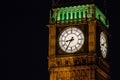 Bigben clock tower at night.