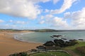 Bigbury Beach, Devon, at low tide Royalty Free Stock Photo