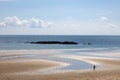 Bigbury-on-sea on the Devon coast, on a sunny spring day