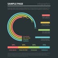 Bigdata flat infographic background template diagram