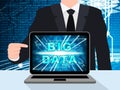 Bigdata Flow Stream Of Big Data 3d Illustration