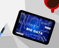 Bigdata Flow Stream Of Big Data 2d Illustration