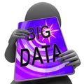 Bigdata Flow Stream Of Big Data 3d Rendering