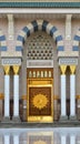 The bigdoor of Masjid Nabawi Mosque. The photo is one of the beautiful and important doors of the Mosque.