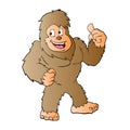 Bigfoot cartoon illustration