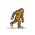 Bigfoot line icon