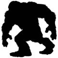 Bigfoot Mascot Silhouette