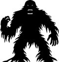 Bigfoot - minimalist and flat logo - vector illustration Royalty Free Stock Photo