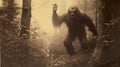 Bigfoot In The Forest: A Hauntingly Beautiful Artistic Interpretation