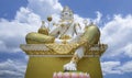 The biggest Brahma, the Hindu God of Creation, is located at Samanrattanaram Temple. chacherngsao, Thailand