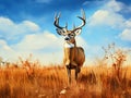 The biggest buck ever Royalty Free Stock Photo