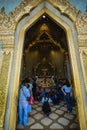 The Biggest Buddha made of gold, Wat trai mit wittayaram, bangkok, Thailand.
