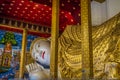 The biggest Buddha statue of Thailand temple named `Wat Den Salee Sri Muang Gan Wat Ban Den`. Royalty Free Stock Photo