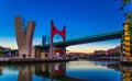 Famous bridge in Bilbao Basque Country Spain