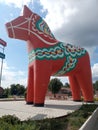 Biggest dalahÃ¤st in the world in Avesta Sweden