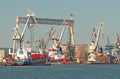 Biggest gantry in shipyard in Gdynia