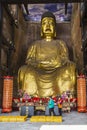 The biggest gold buddha in the world in sichuan,china