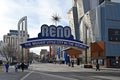 Biggest Little City in the World sign in Reno, Nevada in morning. Royalty Free Stock Photo