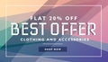 Biggest offer sale discount deal banner template