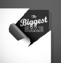 The Biggest Sale text Royalty Free Stock Photo