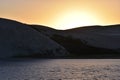 The biggest sand dunes at sunset from South Africa near the Sundays River in Colchester near Addo Elephant Park Royalty Free Stock Photo