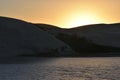 The biggest sand dunes at sunset from South Africa near the Sundays River in Colchester near Addo Elephant Park Royalty Free Stock Photo