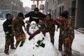 The biggest snowfall in 60 years. Beijing, China