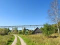 Biggest train bridge, Lithuania Royalty Free Stock Photo