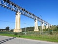 Biggest train bridge, Lithuania Royalty Free Stock Photo
