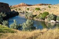 The Bighorn River going through Hot Springs State Park in Thermopolis, Wyoming