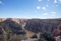 Bighorn River seen from Devils Canyon overlook in the Bighorn Canyon National Recreation Area on the border of Montana and Wyoming Royalty Free Stock Photo